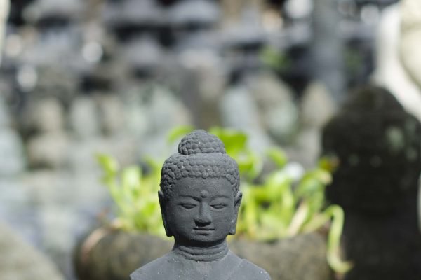 Yuli Yudhistira Stone Carving Casting Budha Half body